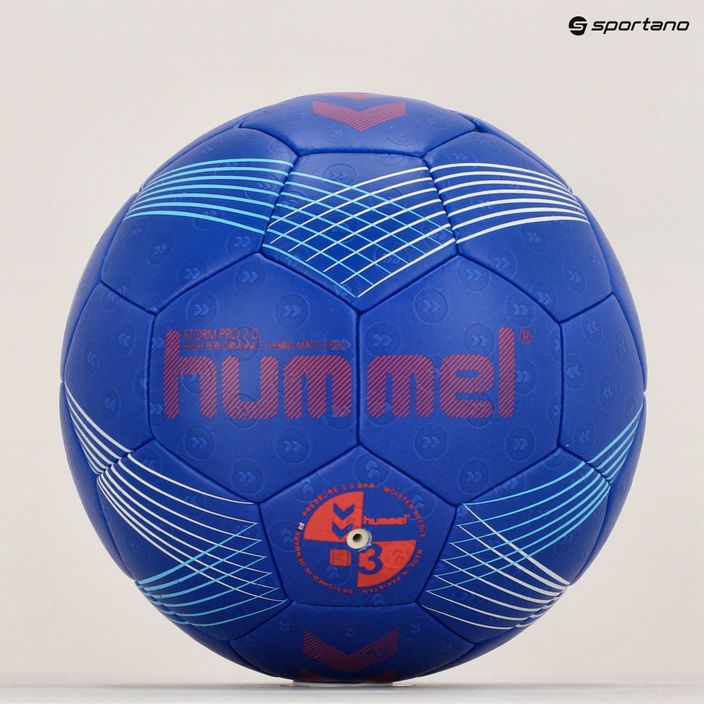 Hummel Storm Pro 2.0 HB μπλε/κόκκινο χρώμα για χάντμπολ μέγεθος 3 5