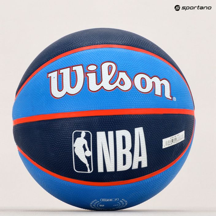 Wilson NBA Team Tribute Oklahoma City Thunder μπάσκετ WTB1300XBOKC μέγεθος 7 7