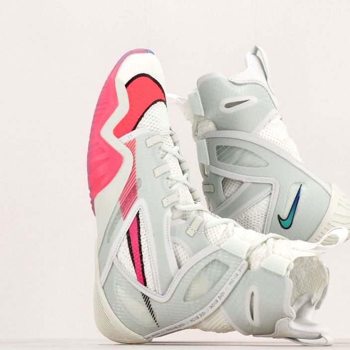 Nike Hyperko 2 LE λευκά/ροζ μπλαστ/μπλε/χίπερ παπούτσια πυγμαχίας 11
