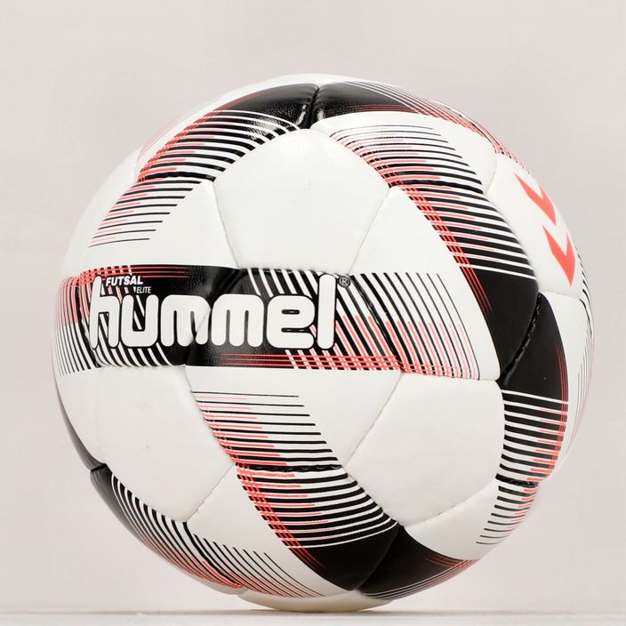 Hummel Futsal Elite FB ποδοσφαίρου λευκό/μαύρο/κόκκινο μέγεθος 3 5