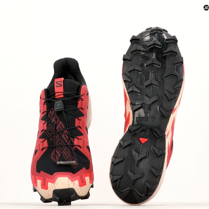 Salomon Speedcross 6 GTX ανδρικά παπούτσια για τρέξιμο μαύρο/κόκκινο ντάλια/κόκκινο παπαρούνα 14