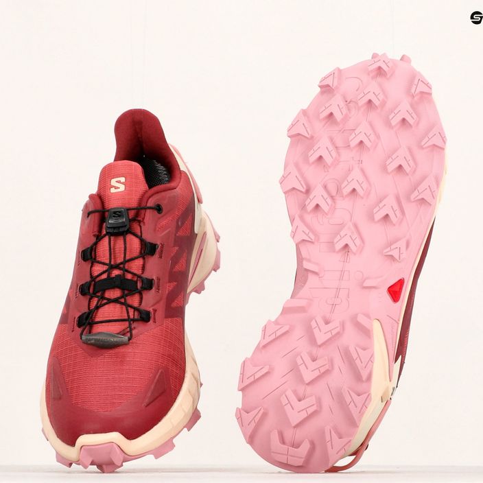 Γυναικεία παπούτσια για τρέξιμο Salomon Supercross 4 GTX cow hide/syrah/blush 14
