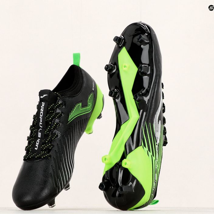 Joma Propulsion Cup FG μαύρο/πράσινο φθοριούχο ανδρικά ποδοσφαιρικά παπούτσια 14