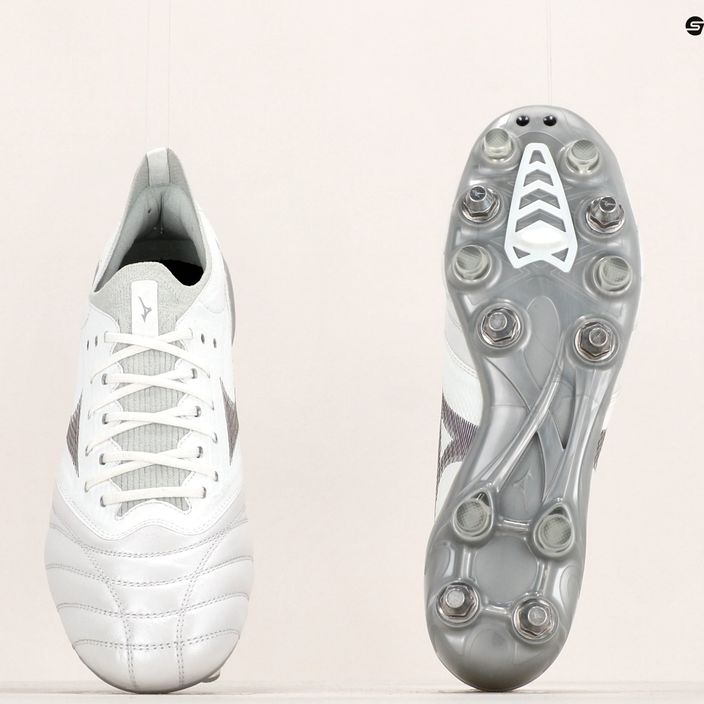 Mizuno Morelia Neo III Elite M άσπρο/ολόγραμμα/κρύο γκρι 3c ποδοσφαιρικά παπούτσια ποδοσφαίρου 12