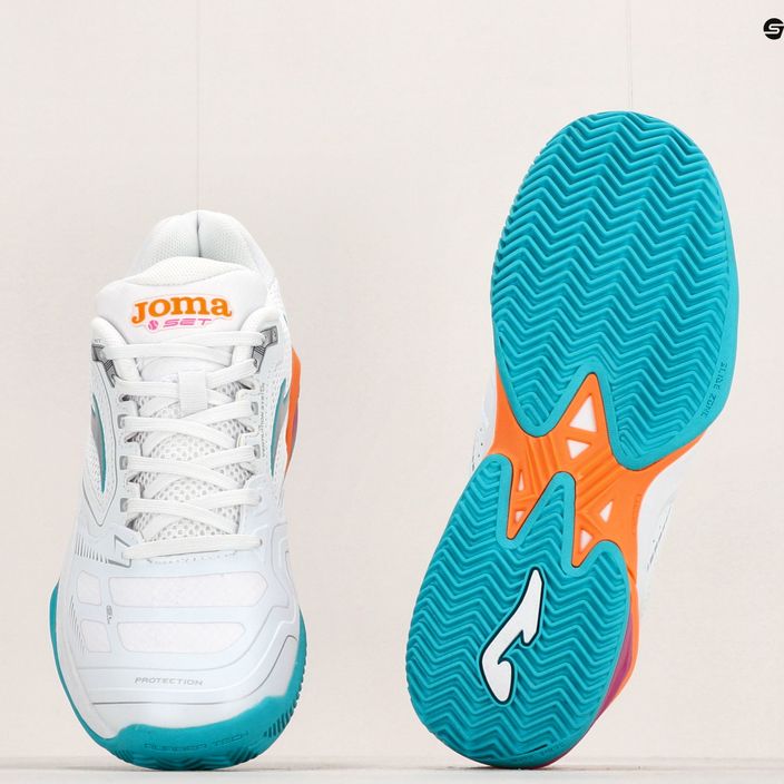 Γυναικεία παπούτσια τένις Joma Set Lady λευκό/πορτοκαλί 14