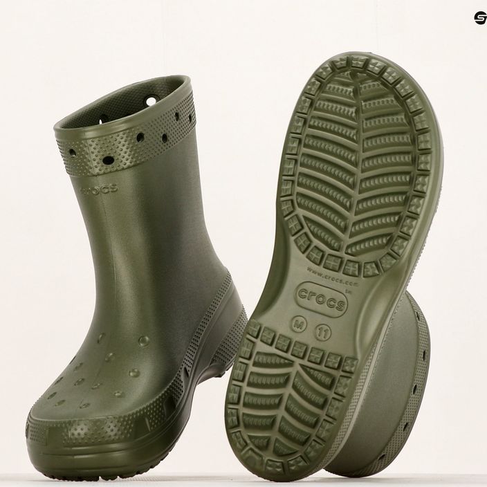 Crocs Classic Rain Boot στρατού πράσινο ανδρικά καλσόν 12