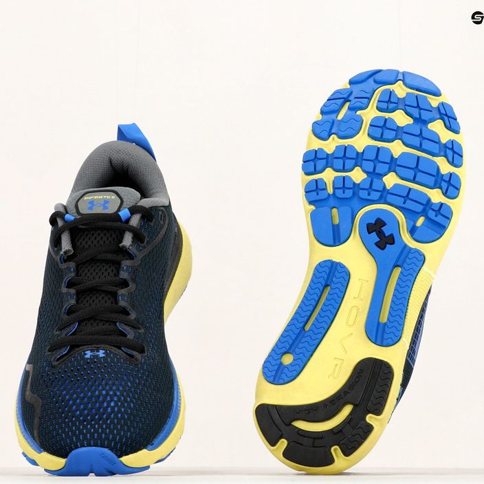 Under Armour Hovr Infinite 5 μαύρο/μπλε ανδρικά παπούτσια για τρέξιμο 15