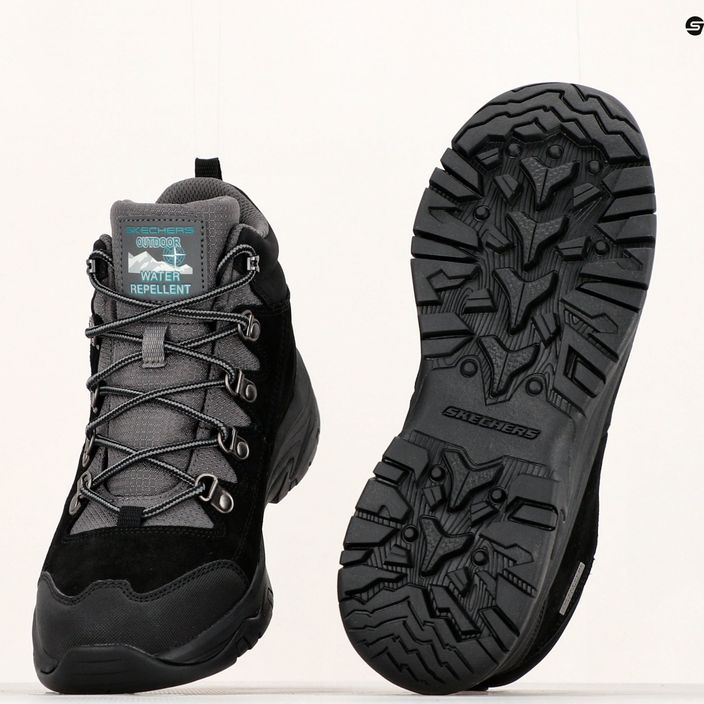 Γυναικείες μπότες πεζοπορίας SKECHERS Trego El Capitan μαύρο/γκρι 14