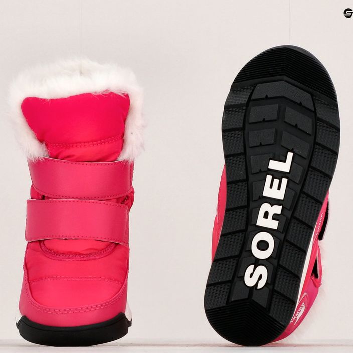 Παιδικές μπότες πεζοπορίας Sorel Whitney II Strap Wp cactus pink/black 15