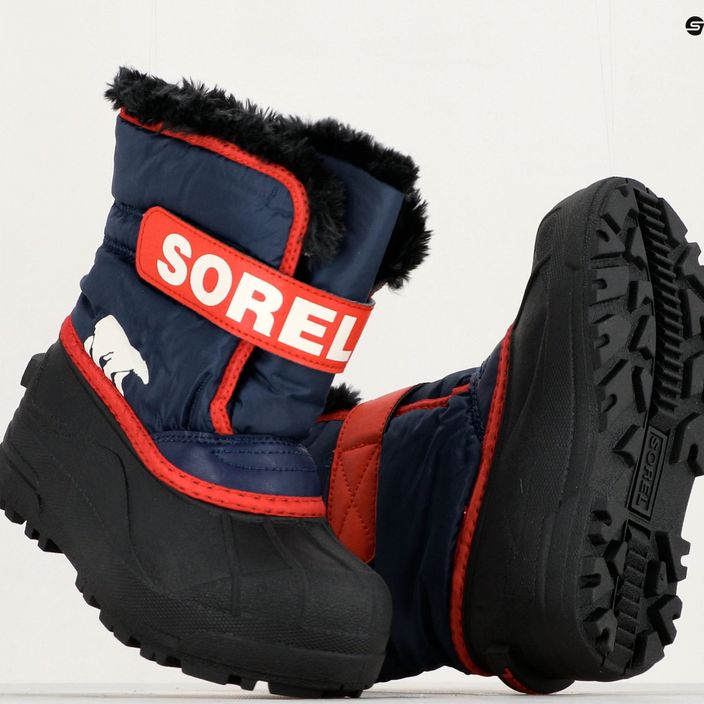 Sorel Snow Commander παιδικές μπότες πεζοπορίας nocturnal/sail red 14