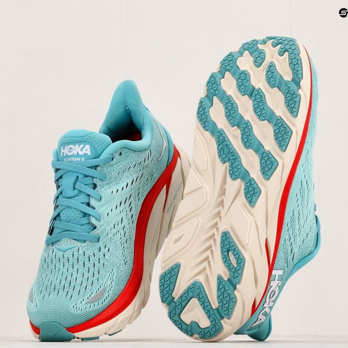 Γυναικεία παπούτσια για τρέξιμο HOKA Clifton 8 Wide aquarelle/eggshell blue 11