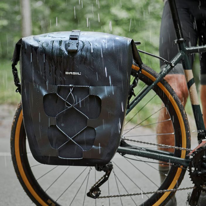 Basil Bloom Navigator Αδιάβροχη μονή τσάντα τσάντα ποδηλάτου τσάντα σχάρας ποδηλάτου μαύρο B-18258 12