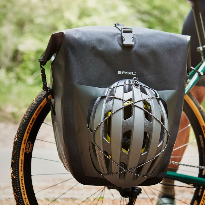 Basil Bloom Navigator Αδιάβροχη μονή τσάντα τσάντα ποδηλάτου τσάντα σχάρας ποδηλάτου μαύρο B-18258 13