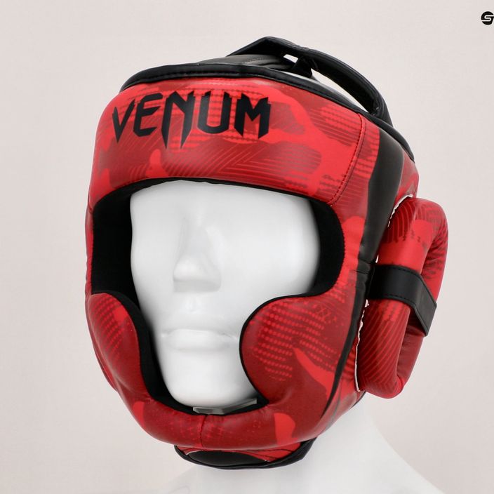 Venum Elite κόκκινο κράνος πυγμαχίας παραλλαγής 13