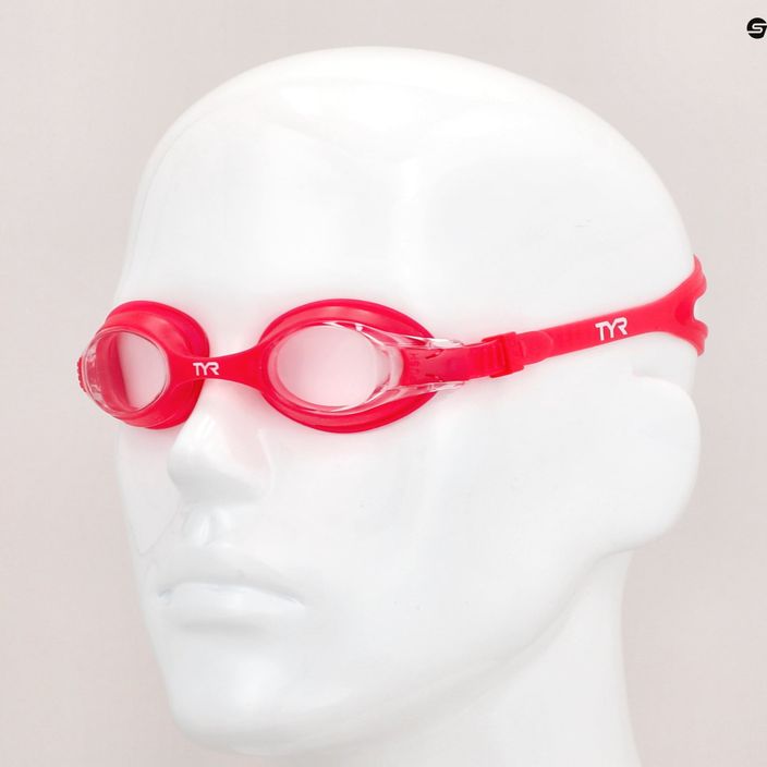 Παιδικά γυαλιά κολύμβησης TYR Swimple διάφανα/κόκκινα 3