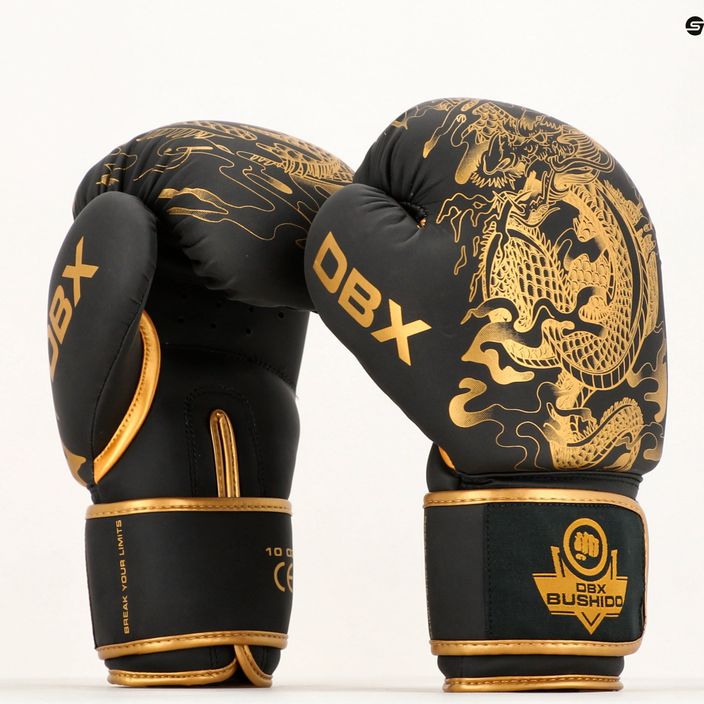 DBX BUSHIDO "Gold Dragon" γάντια πυγμαχίας χρυσά/μαύρα 18