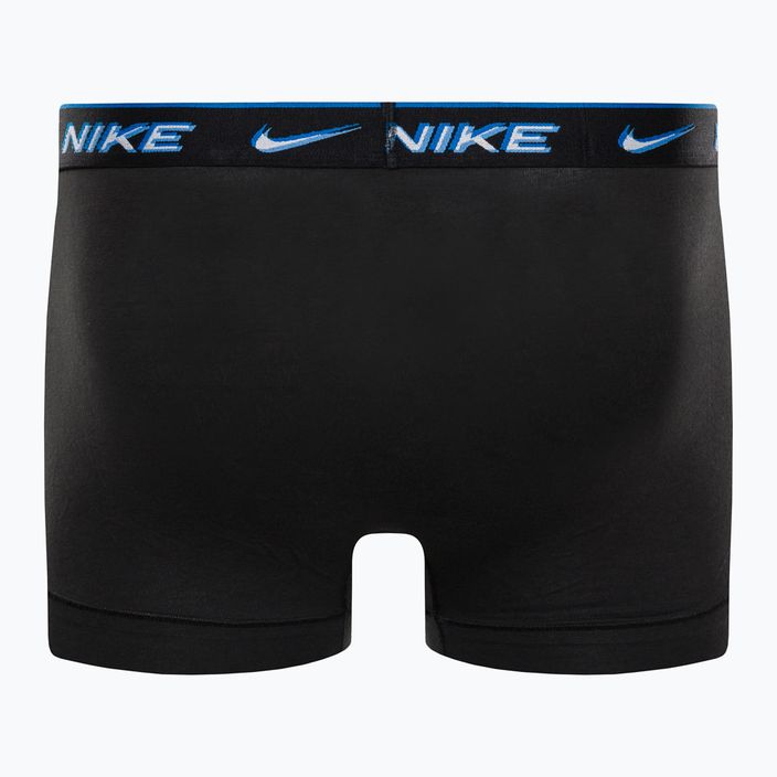 Ανδρικά σορτς μποξεράκια Nike Everyday Cotton Stretch Trunk 3Pk UB1 μαύρο/διαφάνεια wb 3
