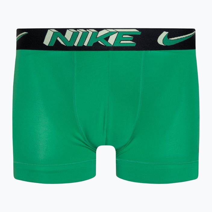 Nike Dri-Fit Essential Micro Trunk ανδρικό σορτς μποξεράκι 3 ζευγάρια πράσινο/ροζ/μαύρο 3d 7