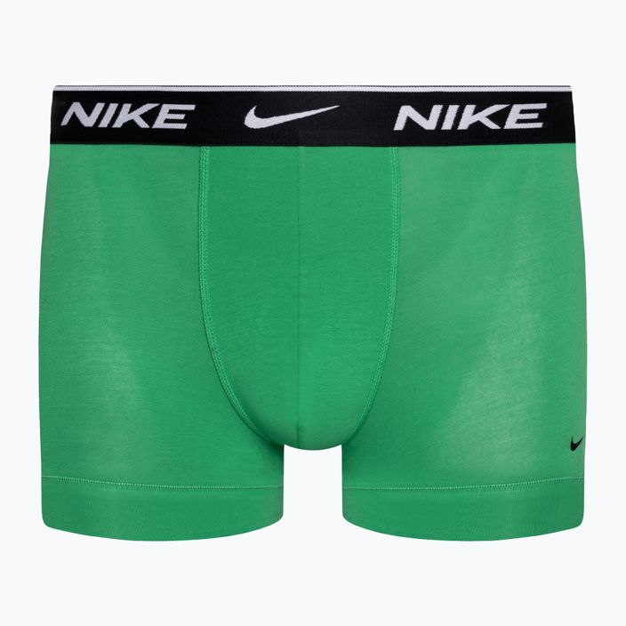 Ανδρικά σορτς μποξεράκια Nike Everyday Cotton Stretch Trunk 3 ζευγάρια πράσινο/βιολετί/μπλε 3