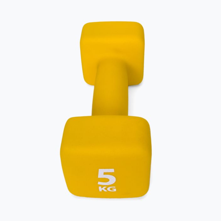 Neoprene βαράκι 5kg Pure2Improve κίτρινο P2I201430 3