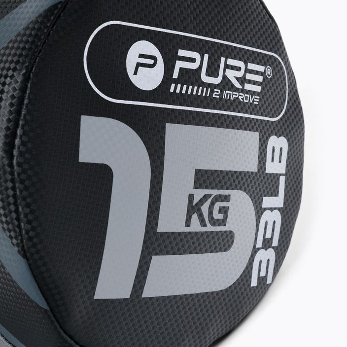Pure2Improve 15kg Power Bag γκρι/μαύρο P2I201730 τσάντα προπόνησης 3