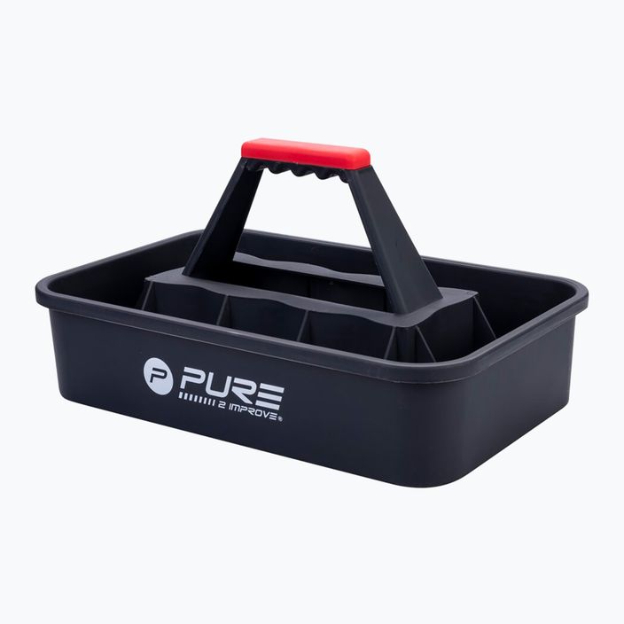 Μπιντόν + καλάθι μπιντόν Pure2Improve Sportbottle Crate 12 τεμάχια πολύχρωμο 2