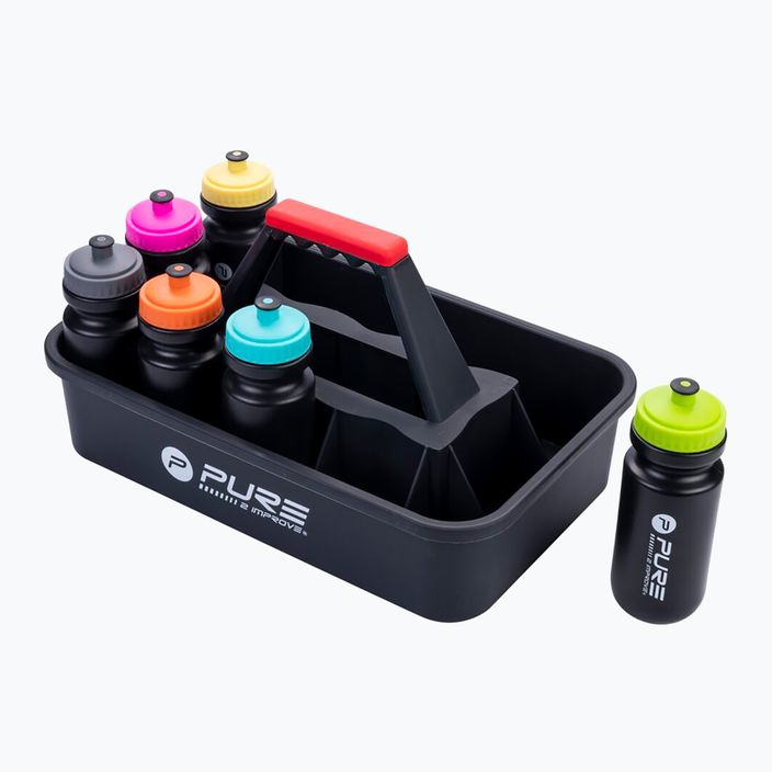 Παγούρι + καλάθι παγουρίου Pure2Improve Sportbottle Crate 12 τεμ. multicolor 5