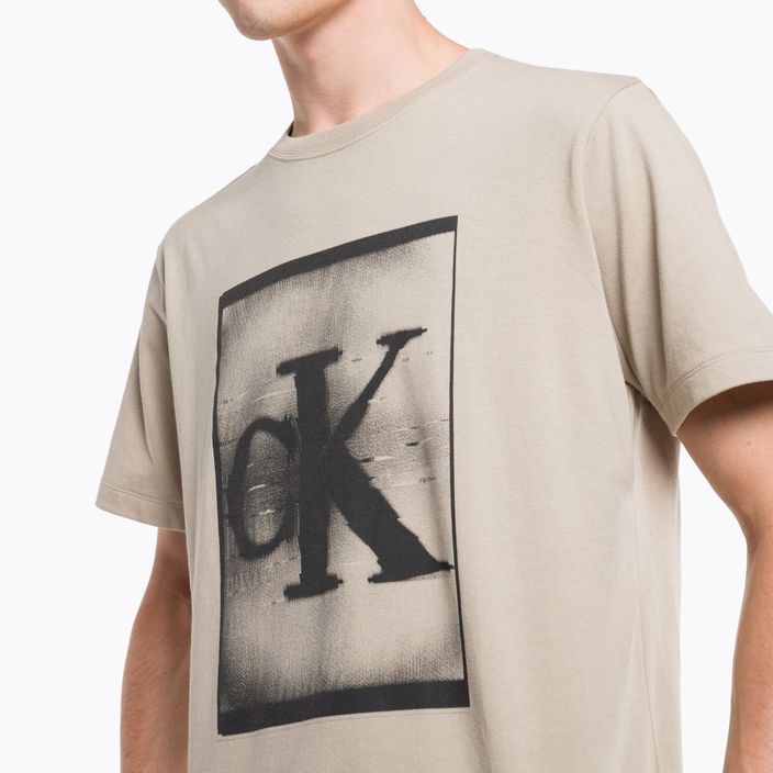 Ανδρικό χειμερινό λινό μπλουζάκι Calvin Klein 4