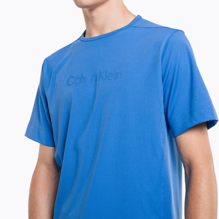 Ανδρικό μπλουζάκι Calvin Klein palace blue T-shirt 4