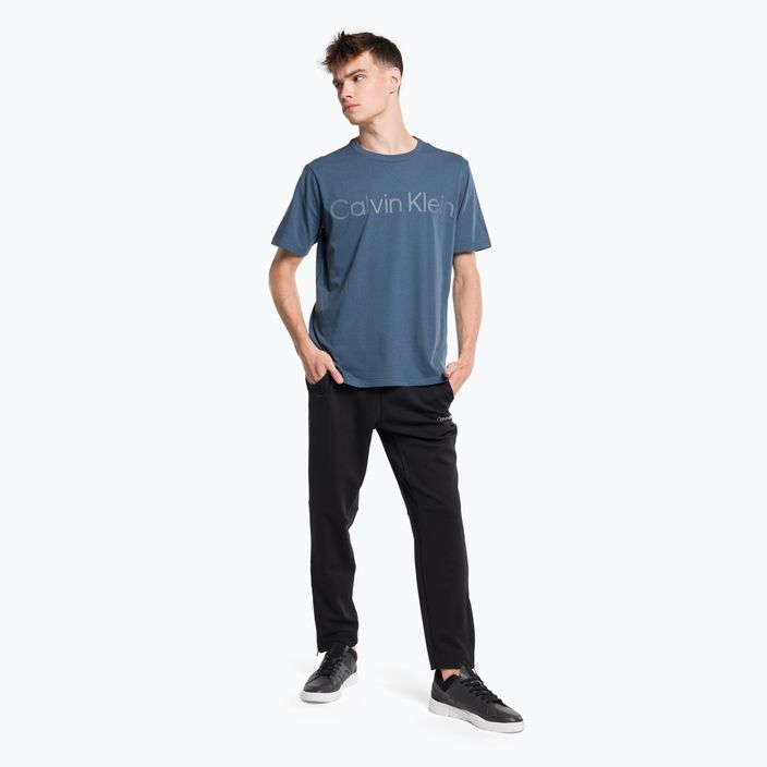 Ανδρικό μπλουζάκι Calvin Klein crayon blue T-shirt 2