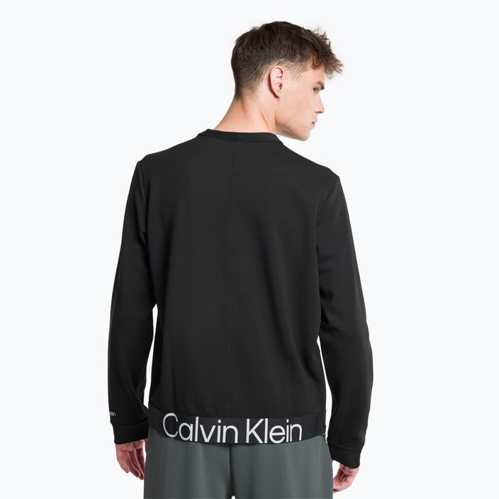 Ανδρικό φούτερ Calvin Klein Pullover BAE μαύρη ομορφιά 3