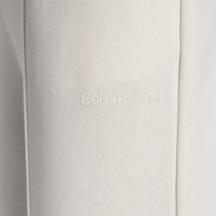 Γυναικείο παντελόνι προπόνησης Calvin Klein Knit YBI λευκό σουέτ 7