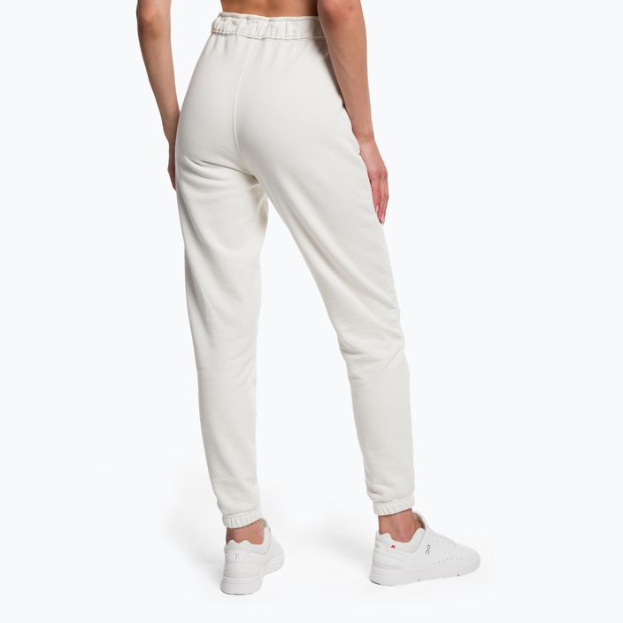 Γυναικείο παντελόνι προπόνησης Calvin Klein Knit YBI λευκό σουέτ 3