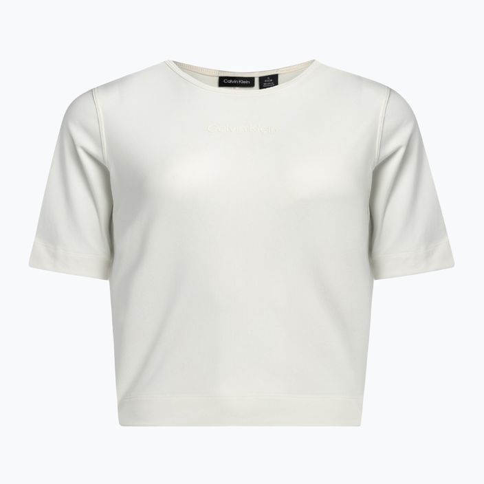 Γυναικείο Calvin Klein Knit λευκό σουέτ T-shirt 5