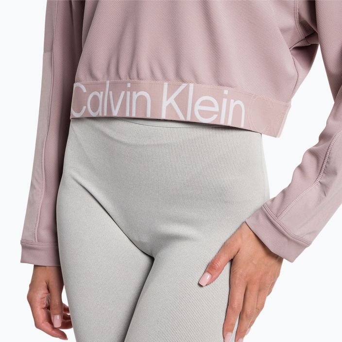 Γυναικείο φούτερ Calvin Klein Pullover φούτερ γκρι ροζ 4