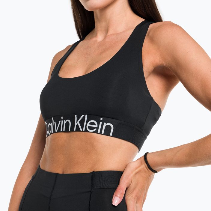 Calvin Klein Medium Support BAE μαύρο σουτιέν γυμναστικής ομορφιάς 4