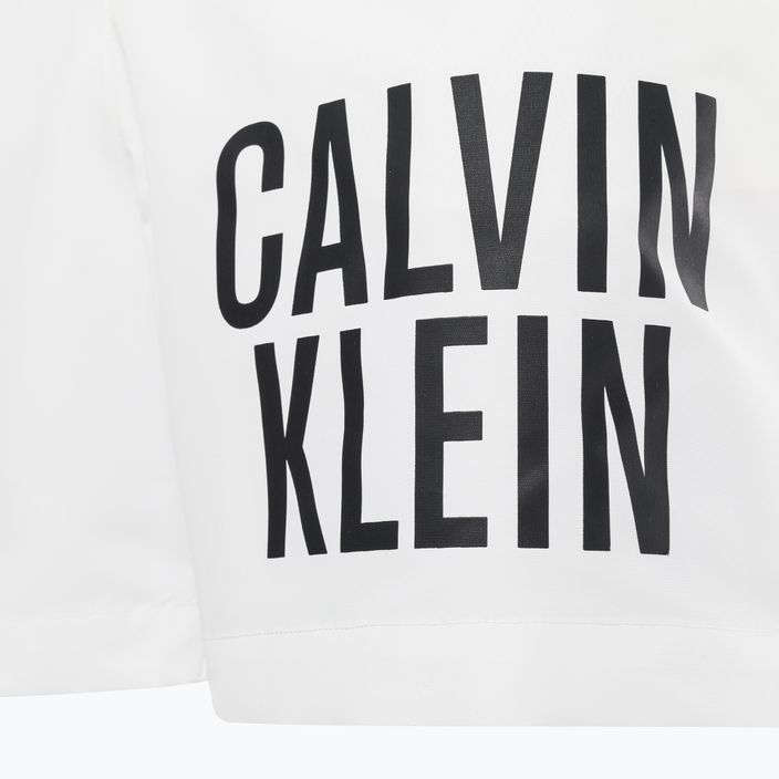 Ανδρικό Calvin Klein Medium Drawstring μαγιό σορτς λευκό 4
