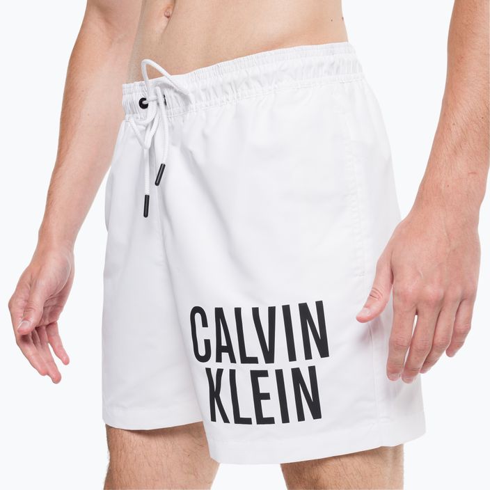 Ανδρικό Calvin Klein Medium Drawstring μαγιό σορτς λευκό 8