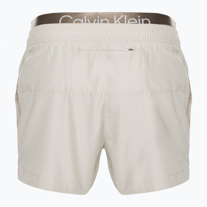 Ανδρικό Calvin Klein Short Double Wb μπεζ μαγιό σορτς 2
