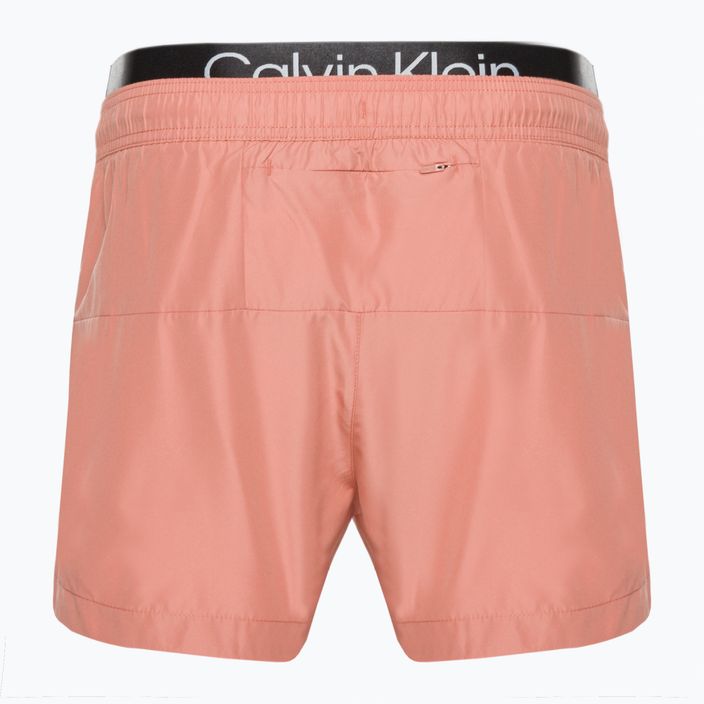 Ανδρικό Calvin Klein Short Double Wb ροζ μαγιό σορτς 2