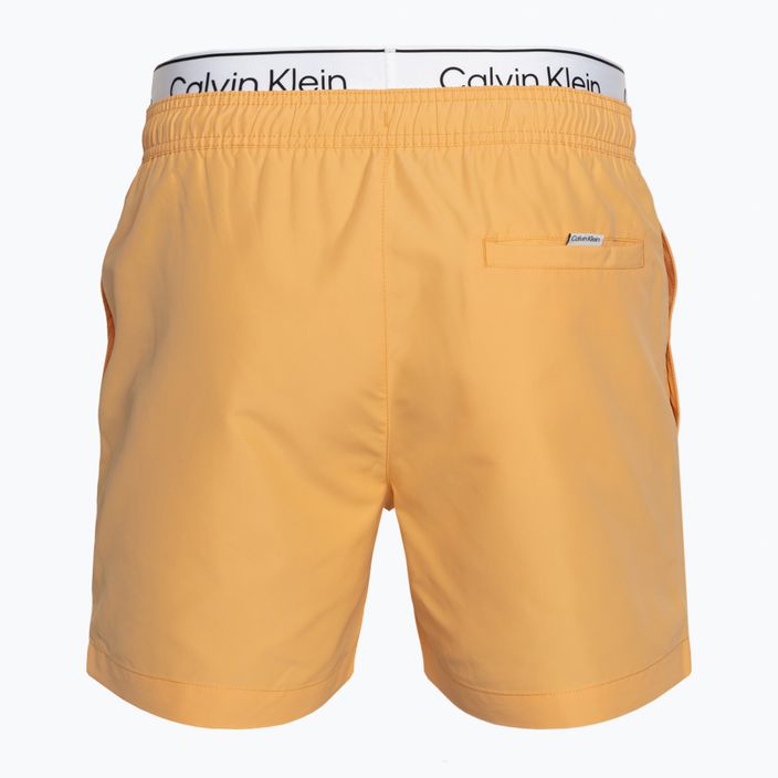 Ανδρικό Calvin Klein Medium Double WB buff πορτοκαλί μαγιό σορτς 2