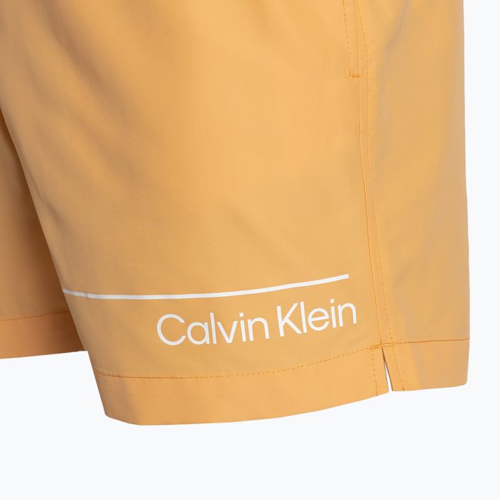 Ανδρικό Calvin Klein Medium Double WB buff πορτοκαλί μαγιό σορτς 4