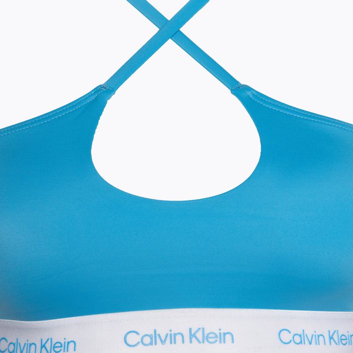 Calvin Klein Halter Bralette μαγιό top malibu blue 3