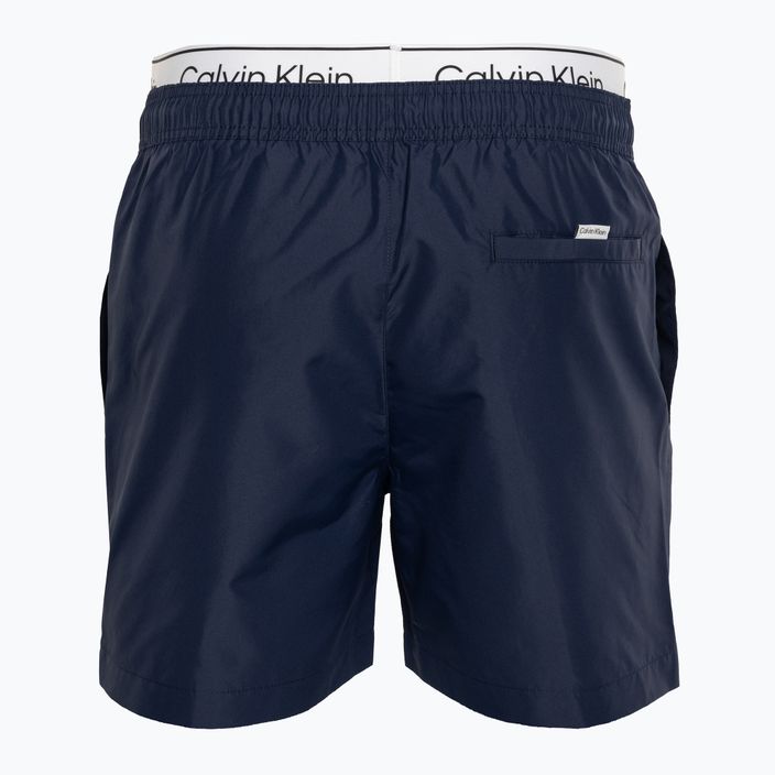 Ανδρικό Calvin Klein Medium Double WB signature navy μαγιό σορτς 2