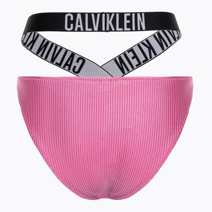 Calvin Klein High Leg Cheeky Bikini bottom έντονο ροζ 2