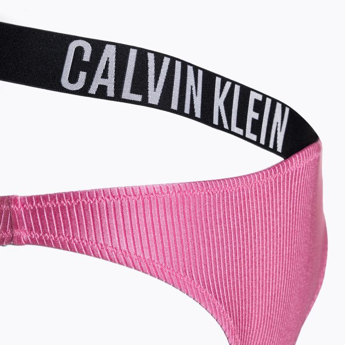 Calvin Klein High Leg Cheeky Bikini bottom έντονο ροζ 4