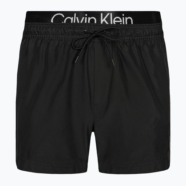 Ανδρικό Calvin Klein Short Double Waistband μαγιό μαύρο