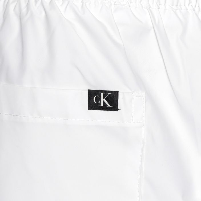 Ανδρικό Calvin Klein Medium Drawstring κλασικό λευκό μαγιό σορτς 4