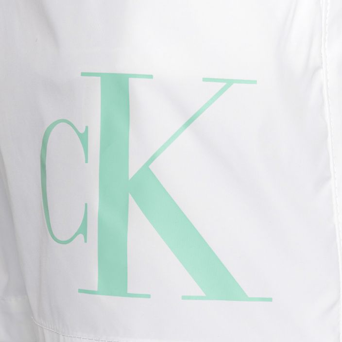 Ανδρικό Calvin Klein Medium Drawstring κλασικό λευκό μαγιό σορτς 5