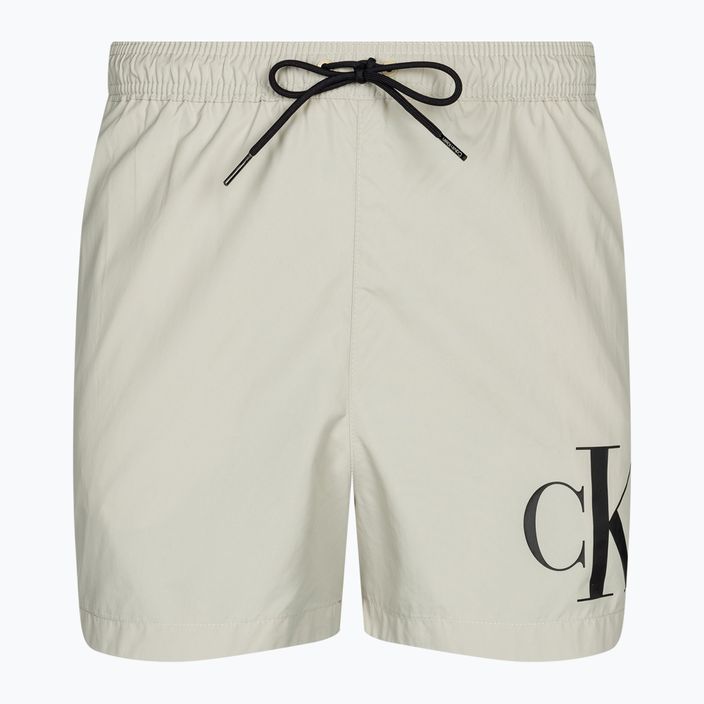 Ανδρικό Calvin Klein Short Drawstring μαγιό με ασημένια επένδυση